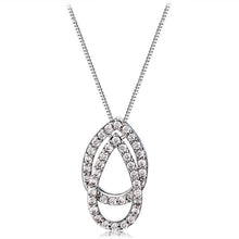 Load image into Gallery viewer, Lady Simple Pear-shaped Crystal Inlaid Necklace, Chain Length: 52cm - Mega Discount Store Ghana