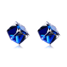 Load image into Gallery viewer, 2 PCS Cube Crystal Stud Earrings - Mega Discount Store Ghana