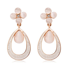 Load image into Gallery viewer, 2 PCS Quatrefoil Lu + Alloy Opal Opal Earrings - Mega Discount Store Ghana