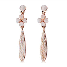 Load image into Gallery viewer, 2 PCS Clover &amp; Raindrops + Imitation Opal Drop Earrings - Mega Discount Store Ghana