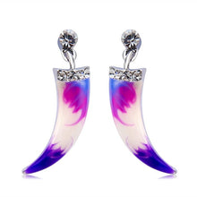Load image into Gallery viewer, 2 PCS Horn Style Spray Paint Stud Earrings - Mega Discount Store Ghana