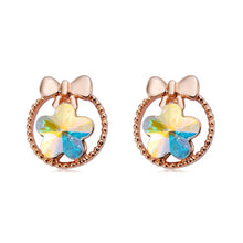 Load image into Gallery viewer, 2 PCS Fashion Cute Bowknot Crystal Alloy Stud Earrings - Mega Discount Store Ghana