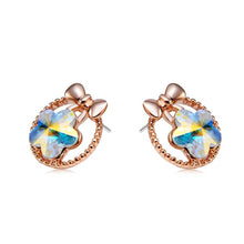 Load image into Gallery viewer, 2 PCS Fashion Cute Bowknot Crystal Alloy Stud Earrings - Mega Discount Store Ghana