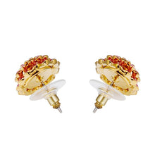 Load image into Gallery viewer, 2 PCS Fashion Alloy Crystal Diamond Flowers Earrings - Mega Discount Store Ghana
