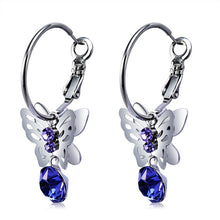 Load image into Gallery viewer, 2 PCS Fashion Flying Butterfly Style Crystal Alloy Earrings - Mega Discount Store Ghana
