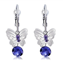Load image into Gallery viewer, 2 PCS Fashion Flying Butterfly Style Crystal Alloy Earrings - Mega Discount Store Ghana