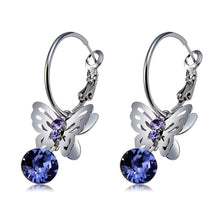 Load image into Gallery viewer, 2 PCS Fashion Flying Butterfly Style Crystal Alloy Earrings - Mega Discount Store Ghana