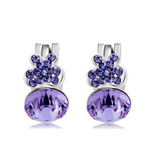 Load image into Gallery viewer, 2 PCS Fashion Purple Butterfly Style Crystal Studded Ear Clip - Mega Discount Store Ghana