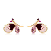 Load image into Gallery viewer, 2 PCS Fashion Pink Dragonfly Style Crystal Studded Ear Clip - Mega Discount Store Ghana
