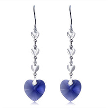 Load image into Gallery viewer, Fashion Heart Style Crystal + Alloy Earrings - Mega Discount Store Ghana