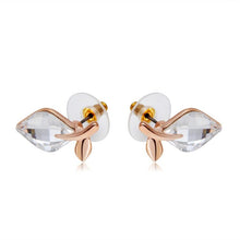 Load image into Gallery viewer, 2 PCS Fashion Leaf Crystal Inlaid Earrings - Mega Discount Store Ghana