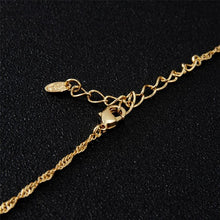 Load image into Gallery viewer, Fashion 14K Gold-plated Petal Crystal Alloy Pendant Necklace - Mega Discount Store Ghana