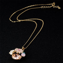 Load image into Gallery viewer, Fashion Flower Crystal Gold-plated Pendant Necklace - Mega Discount Store Ghana
