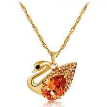 Load image into Gallery viewer, Fashion Beautiful Swan Design Crystal Pendant Necklace - Mega Discount Store Ghana