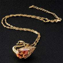 Load image into Gallery viewer, Fashion Beautiful Swan Design Crystal Pendant Necklace - Mega Discount Store Ghana