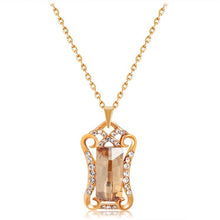 Load image into Gallery viewer, Fashion Rhinestone Embellished Square Crystal Inlaid Necklace - Mega Discount Store Ghana