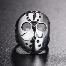 Load image into Gallery viewer, Punk Gothic Rock Mask Skull Titanium Steel Ring - Mega Discount Store Ghana