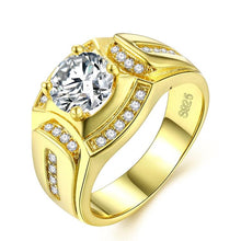 Load image into Gallery viewer, Fashion Businessman 18K White Gold Plated + AAA Zircon Diamond Ring - Mega Discount Store Ghana