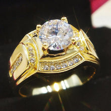 Load image into Gallery viewer, Fashion Businessman 18K White Gold Plated + AAA Zircon Diamond Ring - Mega Discount Store Ghana