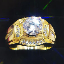 Load image into Gallery viewer, Fashion Businessman 18K White Gold Plated + AAA Zircon Diamond Ring - Mega Discount Store Ghana