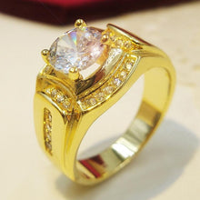 Load image into Gallery viewer, Fashion Businessman 18K White Gold Plated + AAA Zircon Diamond Ring - Mega Discount Store Ghana