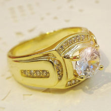 Load image into Gallery viewer, Fashion Businessman 18K White Gold Plated + AAA Zircon Diamond Ring - Mega Discount Store Ghana