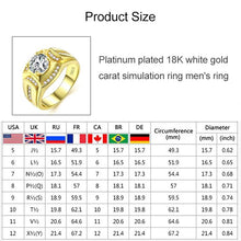 Load image into Gallery viewer, Fashion Businessman 18K White Gold Plated + AAA Zircon Diamond Ring - Mega Discount Store Ghana