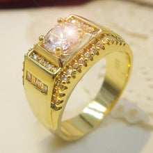 Load image into Gallery viewer, Fashion New Style Gold Plated + AAA Zircon Inlaid Rhinestone Diamond Ring - Mega Discount Store Ghana