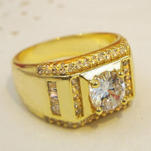 Load image into Gallery viewer, Fashion New Style Gold Plated + AAA Zircon Inlaid Rhinestone Diamond Ring - Mega Discount Store Ghana