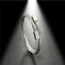 Load image into Gallery viewer, Original Personality Fashion Jewelry Stainless Steel Bracelet Classic Square Head Wire Bracelet - Mega Discount Store Ghana