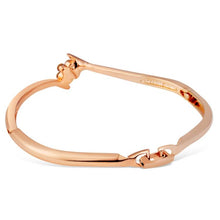 Load image into Gallery viewer, Women Classic Style Gold Plated Cuff Bangle Bracelet with Lobster Claw Clasps, Chain(Rose Gold) - Mega Discount Store Ghana