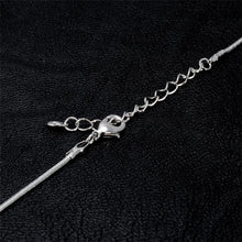 Load image into Gallery viewer, Snake Crystal Inlaid Silver Plated Chain Pendant Necklace(Silver) - Mega Discount Store Ghana