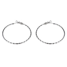 Load image into Gallery viewer, 2 PCS Fashion Women Classic Style Silver-Plated Spiral Ring Hoop Earrings(Silver) - Mega Discount Store Ghana