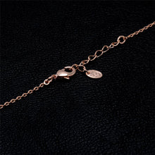 Load image into Gallery viewer, Women Classic Style Artificial Pearl Zircon Crystal Flower Pendant Silver Plated Necklace(Rose Gold) - Mega Discount Store Ghana