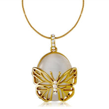 Load image into Gallery viewer, Opal Gold-plated Butterfly Pendant Necklace - Mega Discount Store Ghana