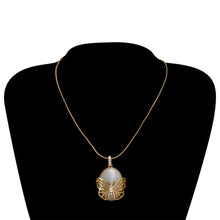 Load image into Gallery viewer, Opal Gold-plated Butterfly Pendant Necklace - Mega Discount Store Ghana