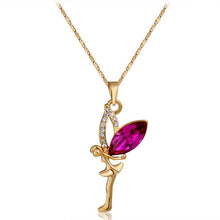 Load image into Gallery viewer, Fairy Crystal Zircon Pendant Necklace(Gold) - Mega Discount Store Ghana