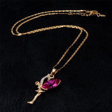 Load image into Gallery viewer, Fairy Crystal Zircon Pendant Necklace(Gold) - Mega Discount Store Ghana