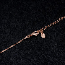 Load image into Gallery viewer, Olive Leaf Hanging Crystal Inlaid Necklace(Rose Gold) - Mega Discount Store Ghana