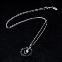 Load image into Gallery viewer, Ring Dolphin Crystal Pendant Necklace(Silver) - Mega Discount Store Ghana