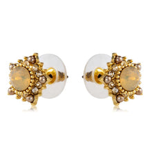 Load image into Gallery viewer, 1 Pair Fashion Crystal Pentacle Earrings(Gold) - Mega Discount Store Ghana