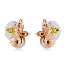 Load image into Gallery viewer, 1 Pair Women Fashion Classic Gold-plated Crystal Stud Earrings(Gold) - Mega Discount Store Ghana