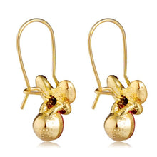 Load image into Gallery viewer, 1 Pair Glittering Crystal Butterfly Style Pendant Earrings(Gold) - Mega Discount Store Ghana