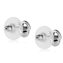 Load image into Gallery viewer, 1 Pair Stylish Apple-shaped Purple Crystal Studded Earrings(Silver) - Mega Discount Store Ghana