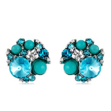 Load image into Gallery viewer, 1 Pair Fashion Blue Rhinestone Ear Stud(Blue) - Mega Discount Store Ghana