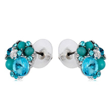 Load image into Gallery viewer, 1 Pair Fashion Blue Rhinestone Ear Stud(Blue) - Mega Discount Store Ghana