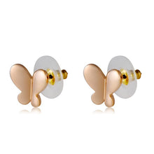 Load image into Gallery viewer, 1 Pair Fashion Simple Butterfly Earrings(Rose Gold) - Mega Discount Store Ghana