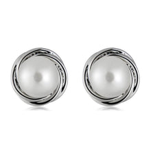 Load image into Gallery viewer, 1 Pair Female Simple Popular Copper Alloy Earrings(Silver) - Mega Discount Store Ghana