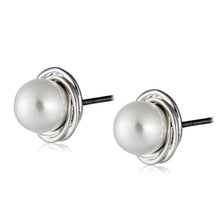 Load image into Gallery viewer, 1 Pair Female Simple Popular Copper Alloy Earrings(Silver) - Mega Discount Store Ghana