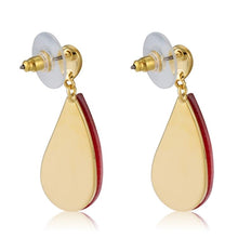 Load image into Gallery viewer, 1 Pair Elegant Female Fashion Crystal Earrings(Gold) - Mega Discount Store Ghana